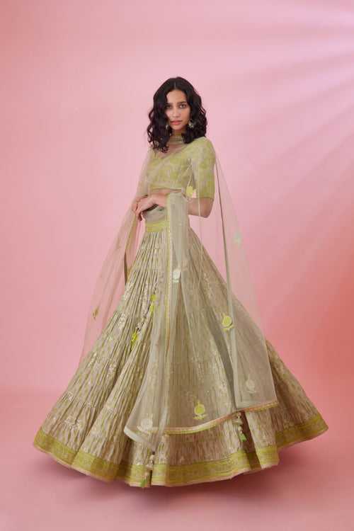 Meadow Green Lehenga Set.