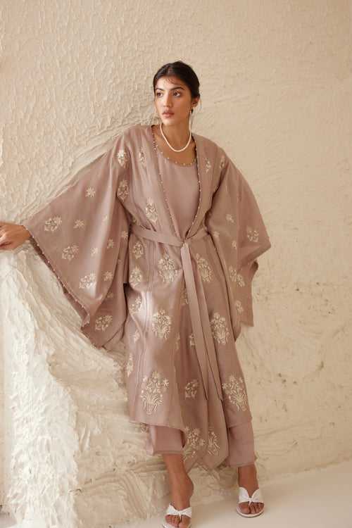 Nomad Neutral Kimono Set.