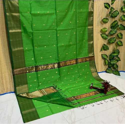 Maheshwari Handloom Zari Border Buti saree