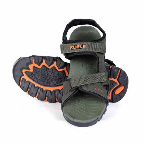 FUEL Timber Land Mehandi Men's Sandal For Dailywear| Lightweight, Anti skid,Soft, Flexible,Air,Breathable,Comfortable Gents Stylish Outdoor Sandals & Orthotic Technology