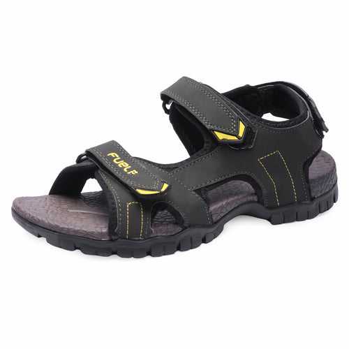 FUEL Rambo Olive Men's Sandal For Dailywear| Lightweight, Anti skid,Soft, Flexible,Breathable, Casual Male Footwear| Comfortable Gents Stylish Outdoor Sandals & Orthotic Technology in Sole