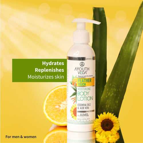 Feather Touch Moisturizing Body Lotion With Aloe vera (Net Qty- 200ml)