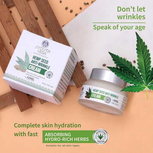 Hemp Seed Anti- Wrinkle Cream For Diminishing Wrinkles - Net Qty-50g