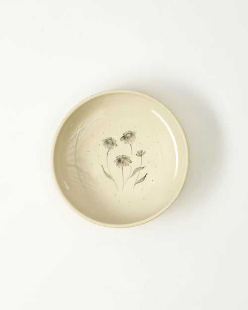 Daisy Pasta Bowl, Mustard( 1 Piece)