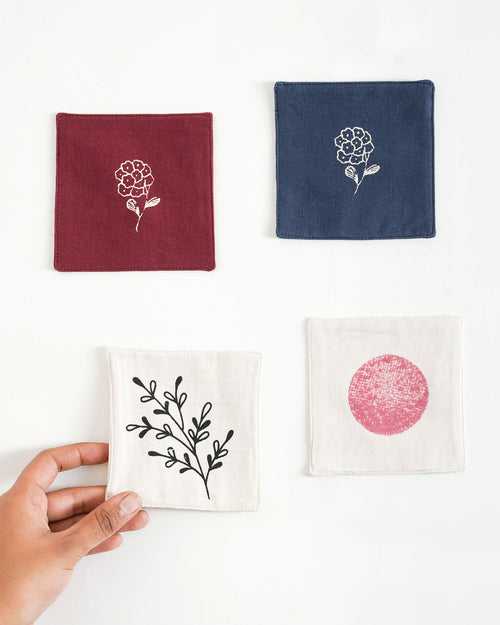 Assorted Fabric Coasters ( Set of 4)