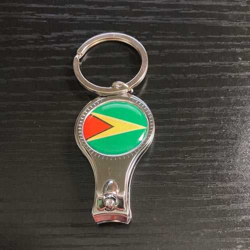 Guyana Flag Nail Clipper Key Chain
