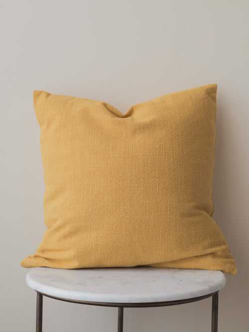 Mustard Fields Solid Cushion Cover