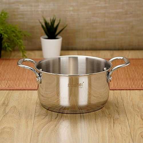 Sumeet Stainless Steel Induction Bottom (Encapsulated Bottom) Casserole 2.5 LTR, 18 cm Dia, Silver
