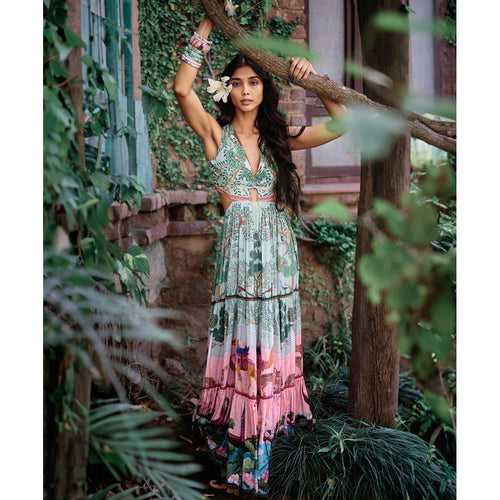 Embroidered Maxi Dress