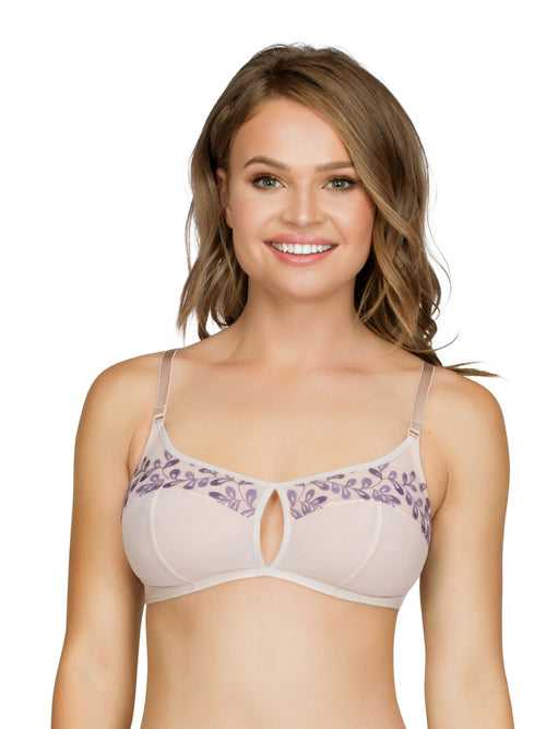 Evoke Bralette - Blush w Purple - A1582