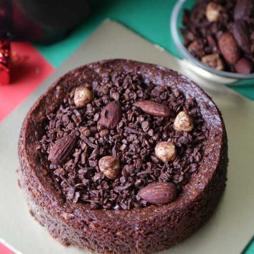 Flourless Chocolate Crumble Cake (Gluten Free, Naturally Sweetened)