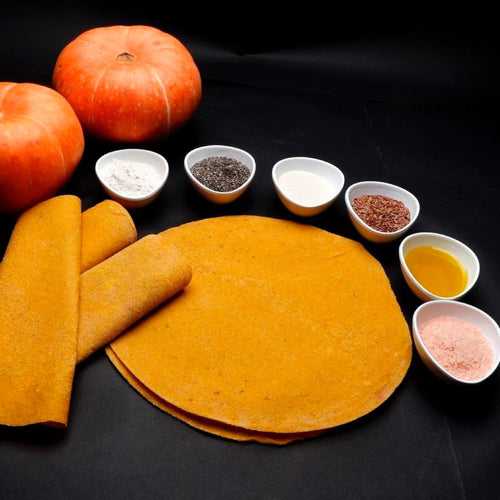 Pumpkin Wrap Rotis (5 Pack, Vegan, Gluten Free)