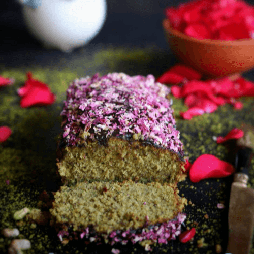 Pistachio Rose Tea Cake (Gluten-Free)