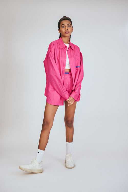 EASY OVERSHIRT HOT PINK