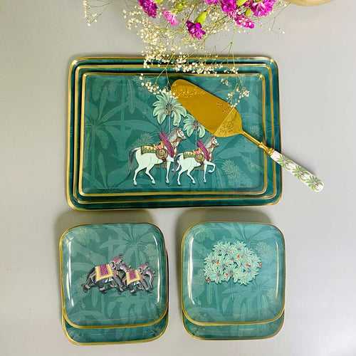 Serving Platters with Server, Gift Set of 8 -  Royal Rambagh