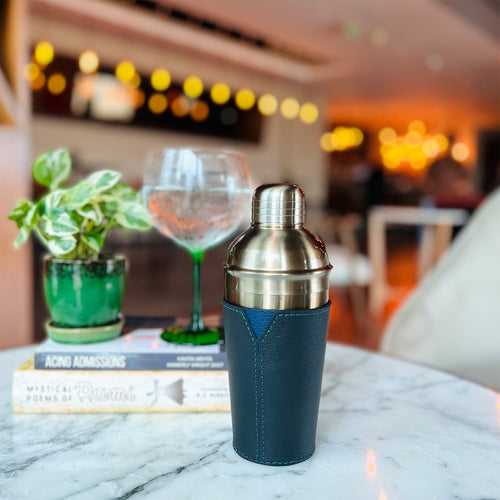 Cocktail Shaker, Black - Bella Pelle Casa