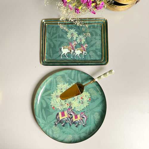 Serving Platters with Server, Gift Set of 5 - Royal Rambagh