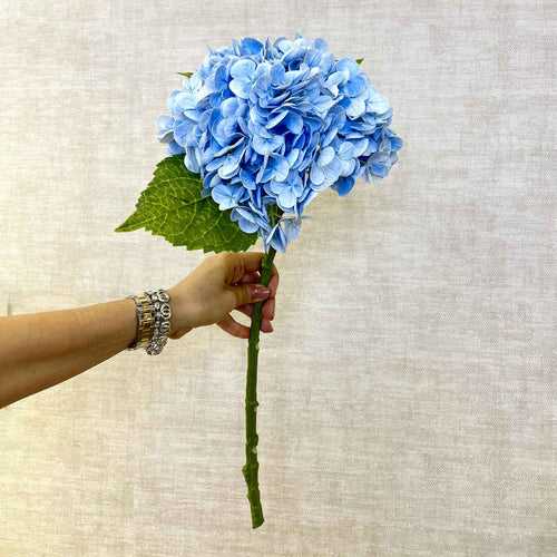 Artificial Hydrangea Flower Stick - Blue