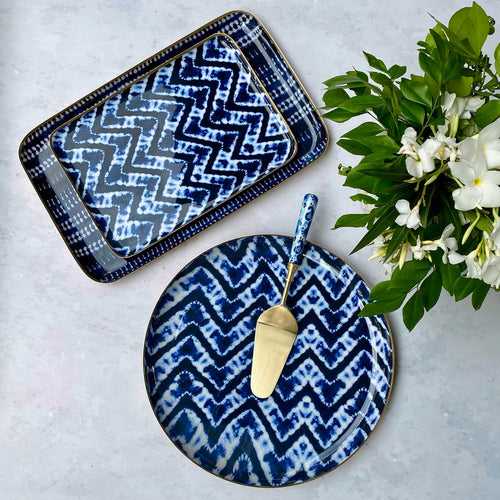 Serving Platters with Server, Gift Set of 4 - Bali Island