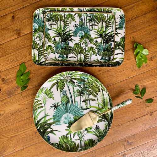 Serving Platters with Server, Gift Set of 4 - Amazonia Day