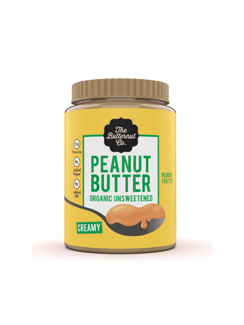 Organic Unsweetened Peanut Butter  - 800g - The Butternut Co.