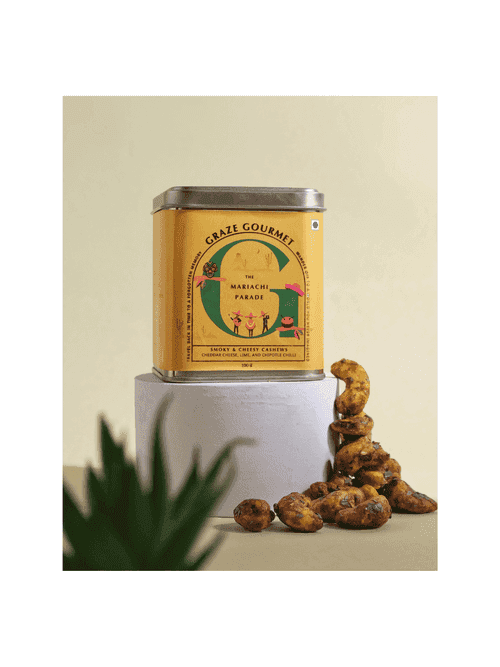 The Mariachi Parade  - Smoky and cheesy cashews - 100g - Graze Gourmet