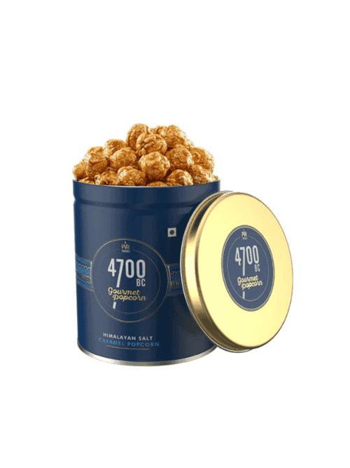 Himalayan Salt Caramel Popcorn - 125g Tin - 4700BC
