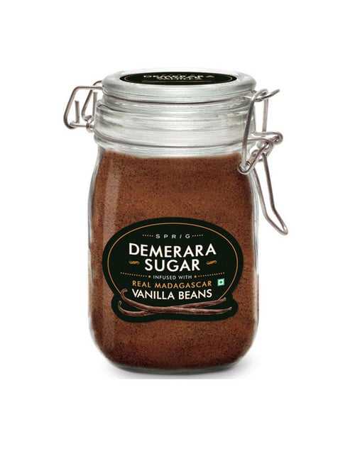 Demerara Sugar Infused with Vanilla Beans - 175g - Sprig