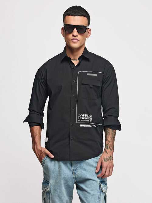 Front Graphic Stretch Shirt