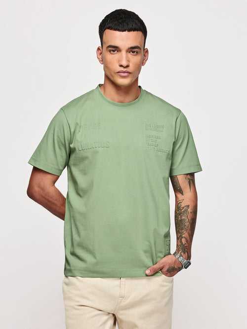Relaxed Fit Embossed  T-Shirt