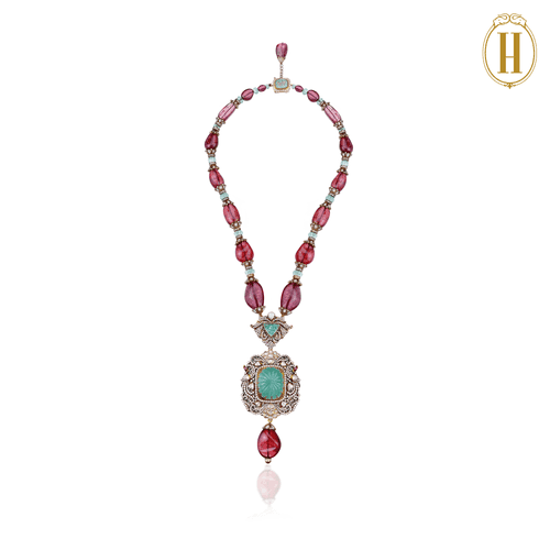 Legacy Rubies and Uncut Diamonds Necklace