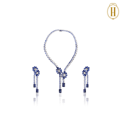 Legacy Tanzanite and Diamond Florets Necklace Set