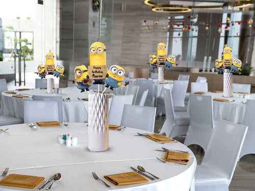 Minnion theme Birthday Party Table Toppers for Decoration