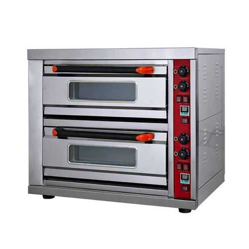 Gas Pizza Oven Two Deck Two Tray With Stone  HGB-202QS