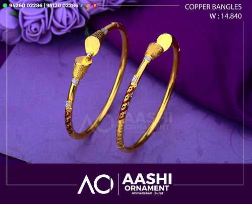 Gold Copper Bangles