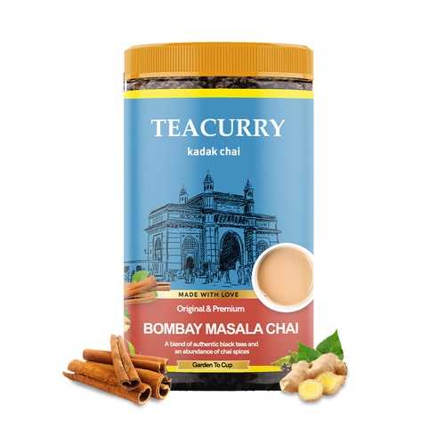 Bombay Masala Chai - 100% Natural Mumbai Spiced Tea for Digestion With Real Spices