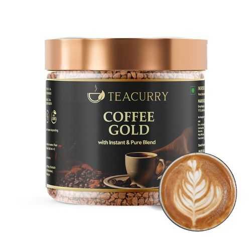 Gold Instant Coffee Powder - Arabica Freeze Dried Coffee for Instant Hot & Cold Coffee
