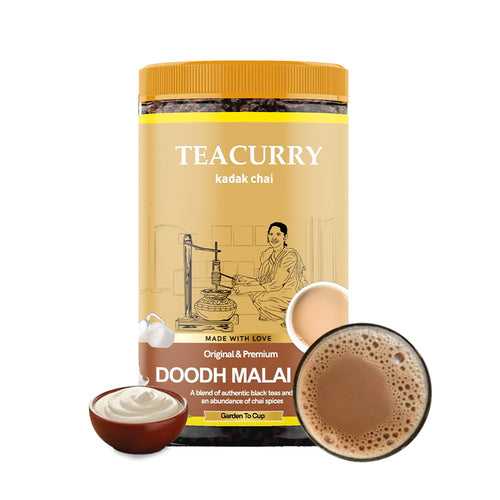Doodh Malai Chai - 100% Natural Milk Malai Chai Tea for Energy With Assam Black Tea