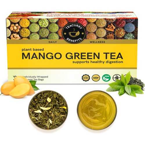 Mango Green Tea - Helps With Weight Loss, Digestion & Detoxication