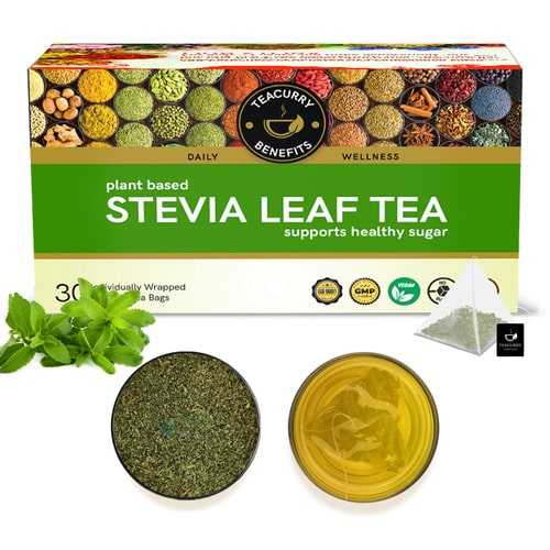 Stevia Leaf Tea – Helps with blood sugar levels, cholesterol - 100% Natural Sweetener - Sugar free