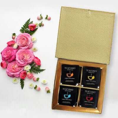 Exotic Flowers Gift Pack - Tea Gift Set (16 Tea Bags)