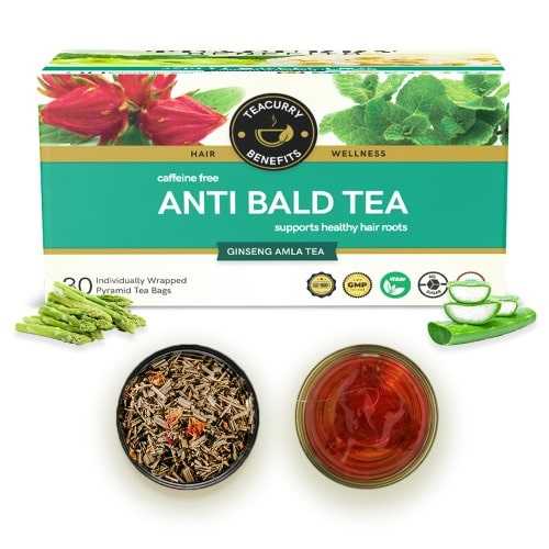 Anti Bald Tea for Men, Women - For both Bald Spots & Pattern Baldness