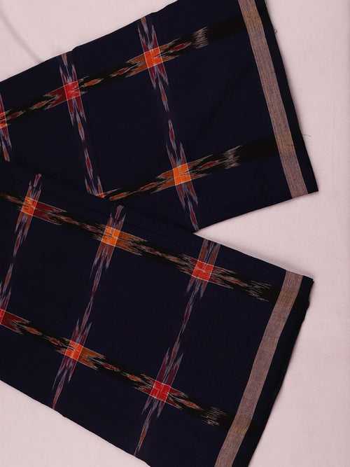 Sambalpuri Pure Cotton Handloom Lungi for Men