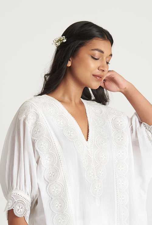 Pearly Off White Kaaftan Pakiza Laila Kurta Set