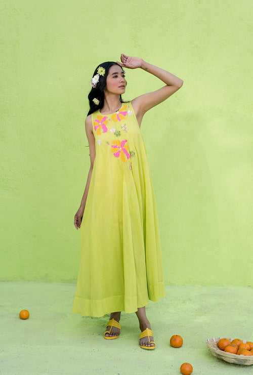 Light Green A-Line Candy Crush Dress