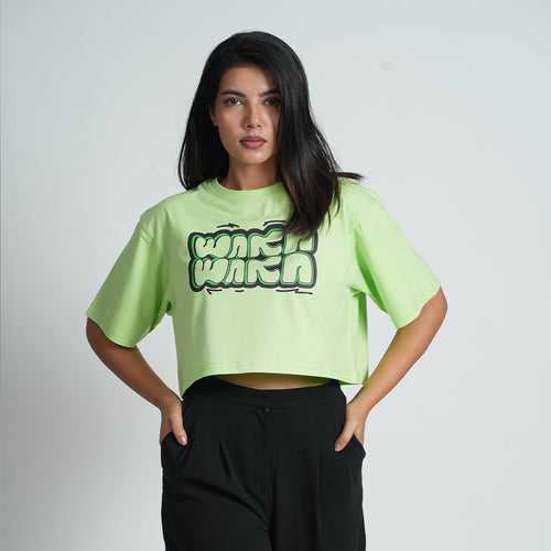 Waka Waka Oversized Half Sleeve Croptop