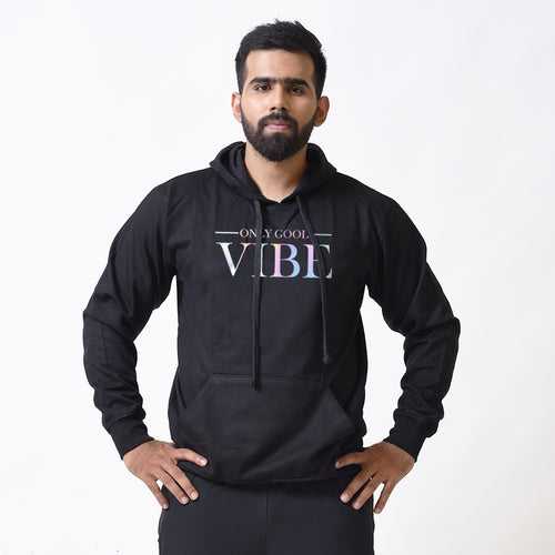 Only Cool Vibe Black Hoodie