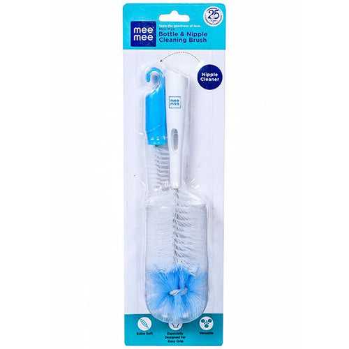 Mee Mee Bottle And Nipple Cleaning Brush - Blue