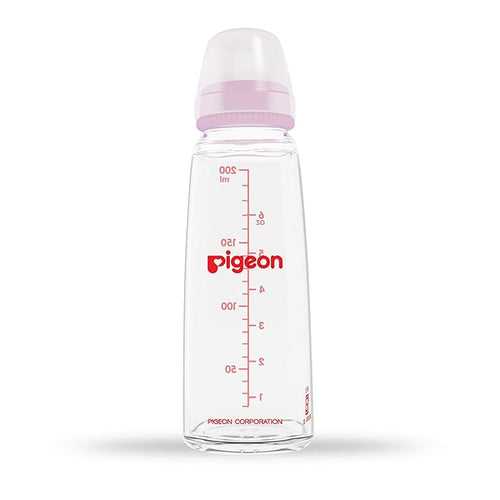 Pigeon Anti Colic Glass Feeding Bottle Pink - 200 ml