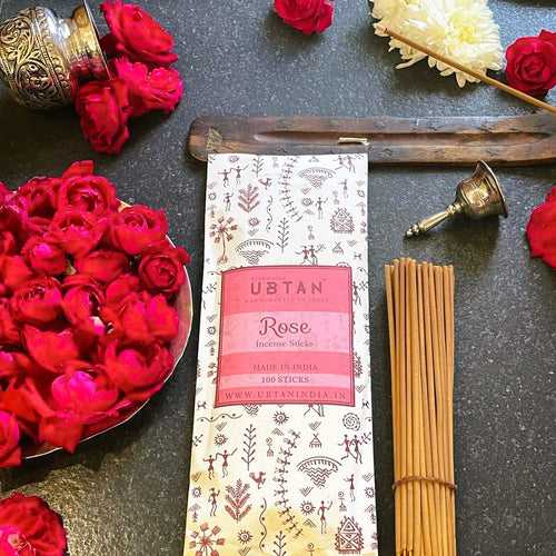 Rose Incense Sticks - 100 Sticks